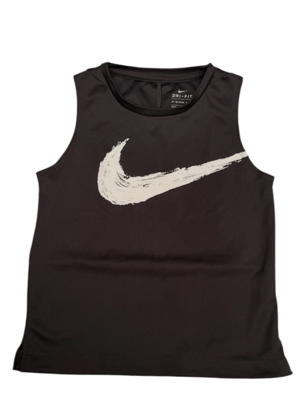 Nike Boys 4T Black Dri-FIT Tank Top Sleeveless Athletic Shirt 3-4 Years